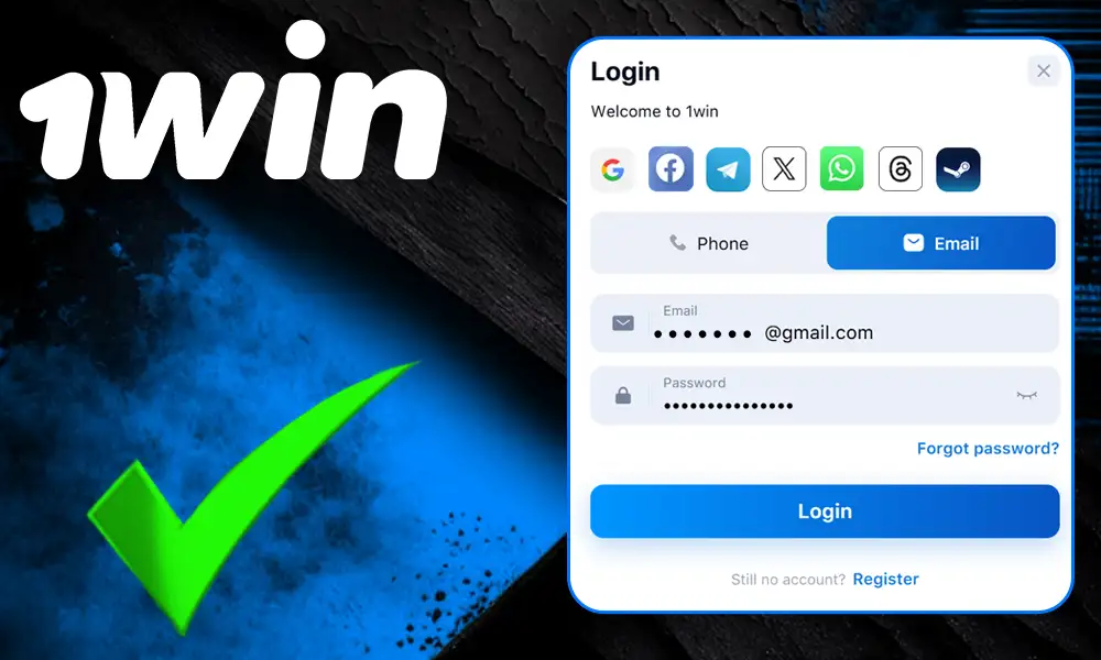 Log in to your 1Win account instantly